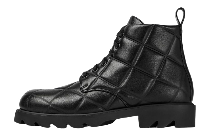 Bottega Veneta Leather Lace-Up Boots 'Black' 708999V02X01000