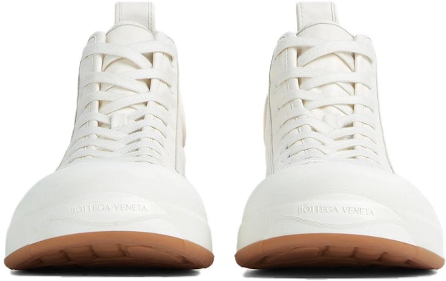 Bottega Veneta Leather Lace-Up High-Top Sneaker 'White' 763733V3HB09122 Lookbook Bottega Veneta Leather Lace-Up High-Top Sneaker 'White' 763733V3HB09122