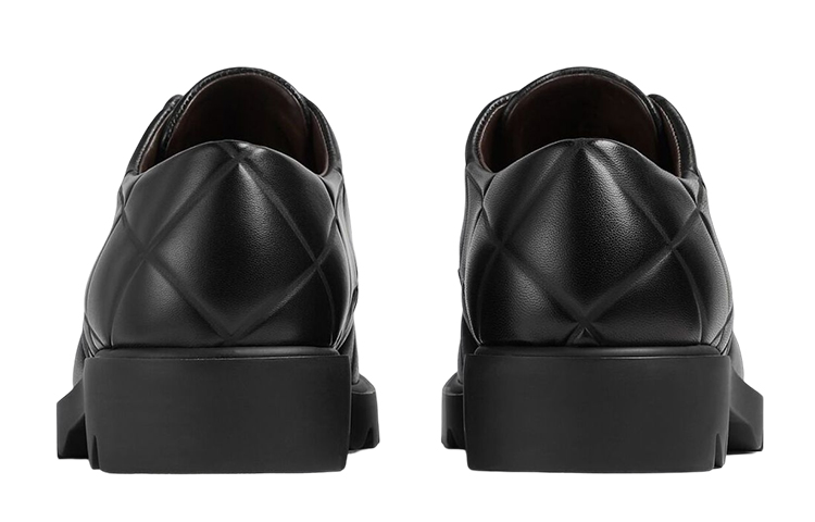 Purchase Bottega Veneta 黑色皮革系带乐福鞋 709000V02X01000