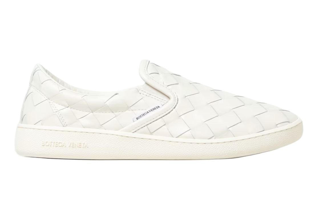 Order Bottega Veneta葆蝶家 皮革 圓頭套腳厚底 低幫 板鞋 男款 白色