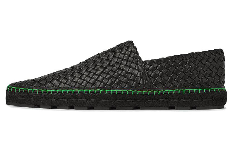 Bottega Veneta Leather Pointed Slip-On 'Black'