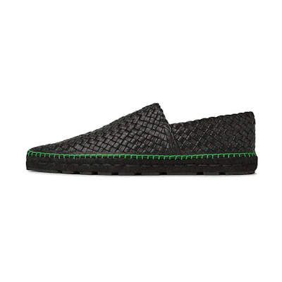 Bottega Veneta Leather Pointed Slip-On 'Black'
