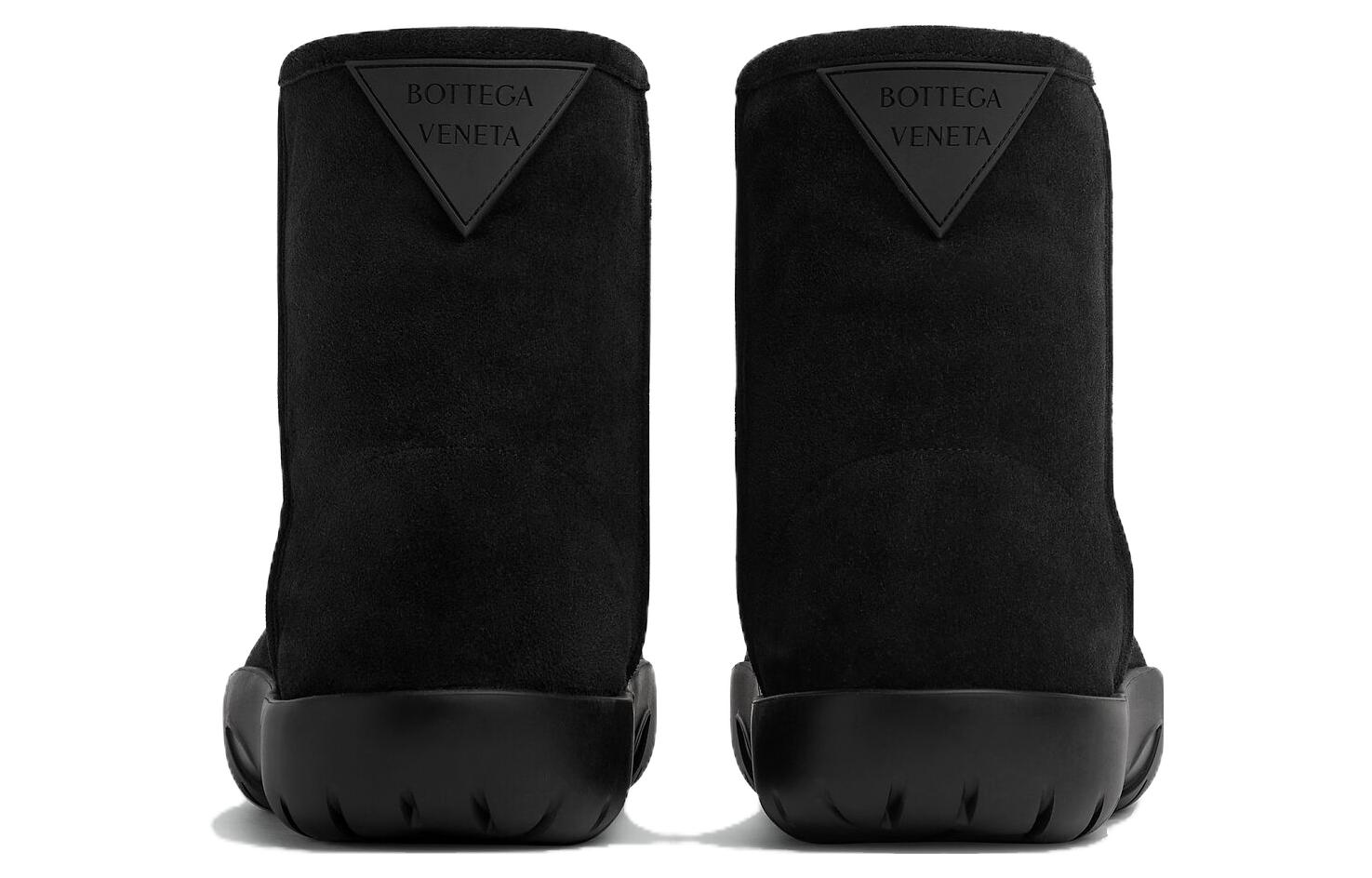 Lookbook Bottega Veneta But Kulit Hujung Bulat 'Black Comfort' 764499V1NY11000