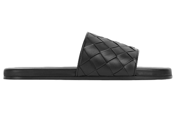 Order Bottega Veneta Leather Round-Toe Slide 'Black' 775314V2ED01000