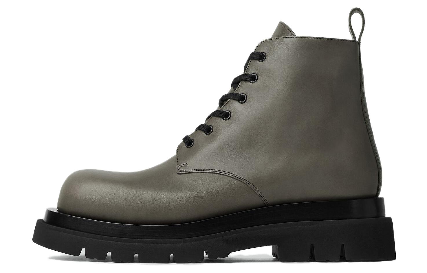 Bottega Veneta Leather Round-Toe Slip-On Ankle Boot 'Blue' 730224VBS501222