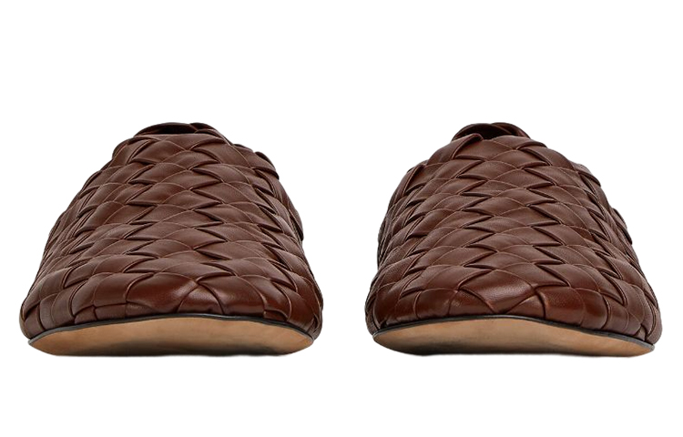 Bottega Veneta Leather Slide 'Deep Chestnut' 圖 3