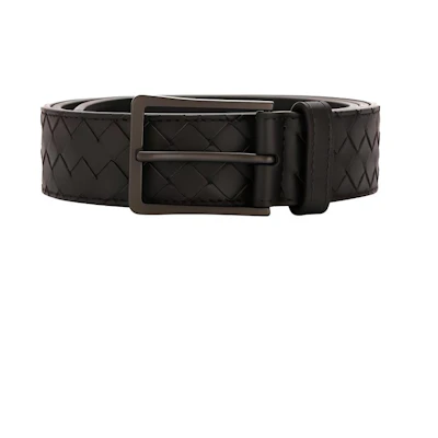 Bottega Veneta Leather Woven Pin Buckle Belt 3.5cm 475599-V4650-2006