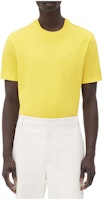 Bottega Veneta Lemon Yellow Plain Crewneck Loose T-Shirt 649055VF1U07400 Bottega Veneta Lemon Yellow Plain Crewneck Loose T-Shirt 649055VF1U07400