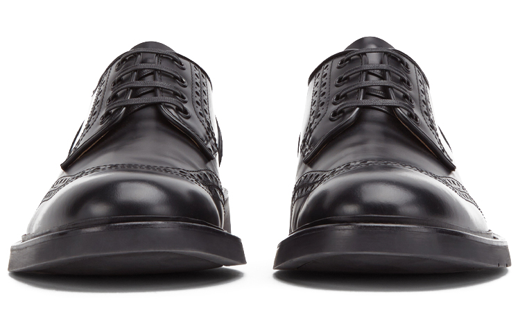 Bottega Veneta Level Lace-Up Loafers 'Dark Black' 圖 4