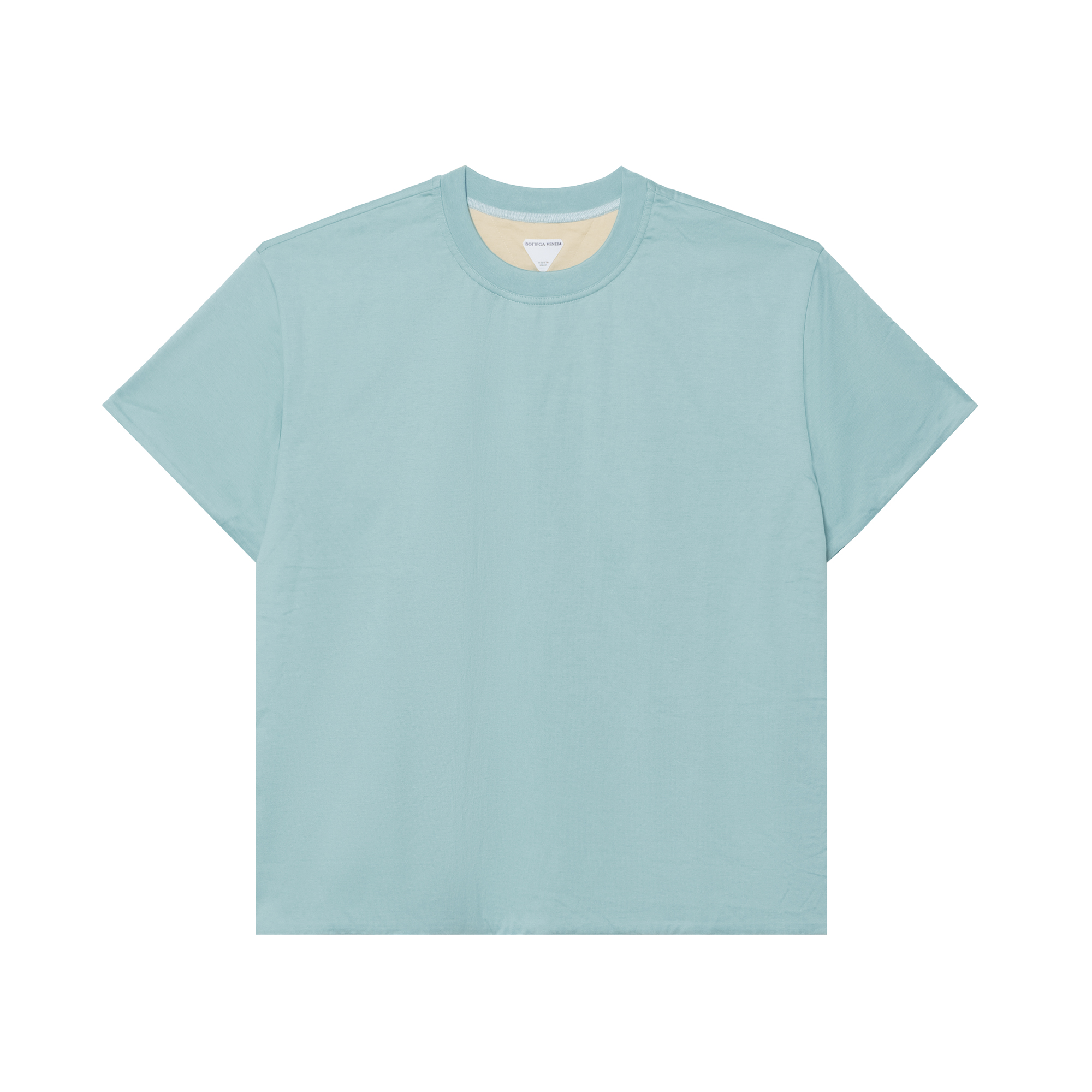 Bottega Veneta Light Blue Crewneck T-Shirt 744998V4DR03006
