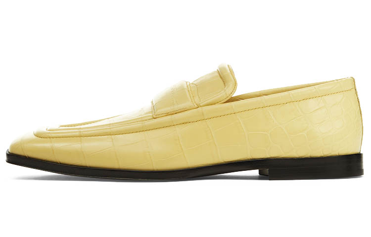Bottega Veneta Loafer 'Light Yellow Embossed Leather'