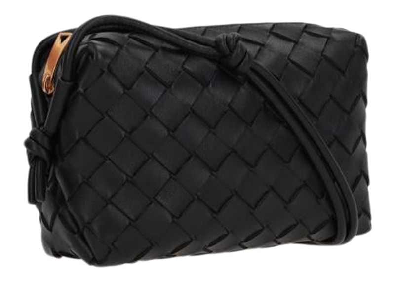 Bottega Veneta Loop Camera Bag Mini Intrecciato Black 圖 2