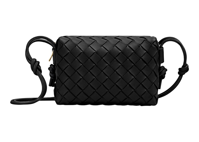 Bottega Veneta Loop Intrecciato Camera Bag Mini Black