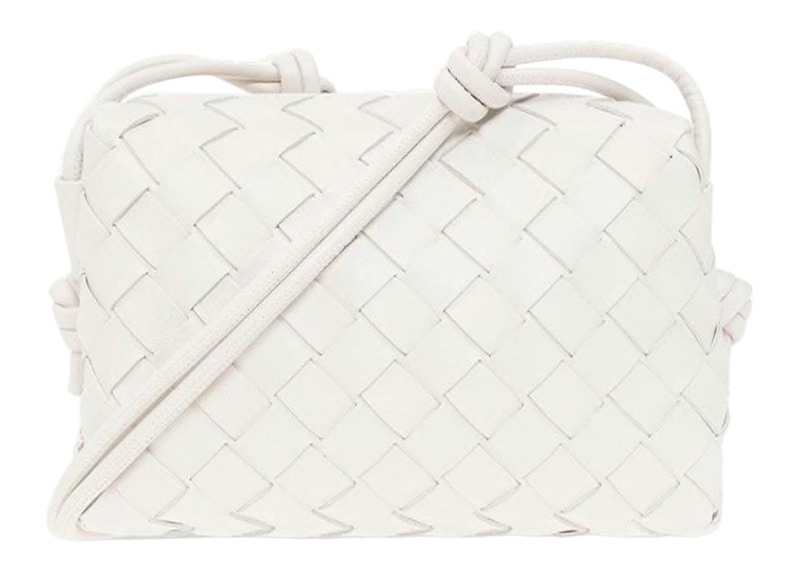 Buy ボッテガ・ヴェネタ ループイントレチャート カメラバッグ ミニ ホワイト