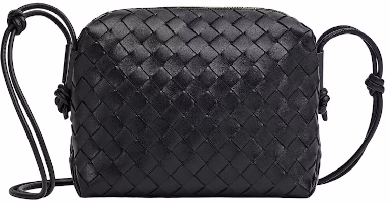 Bottega Veneta 小号黑色Loop Intrecciato相机包 Buy Bottega Veneta 小号黑色Loop Intrecciato相机包
