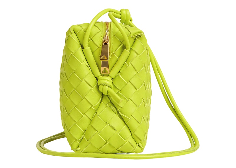 Order Bottega Veneta 迷你圓環編織酸性奇異果色斜挎包