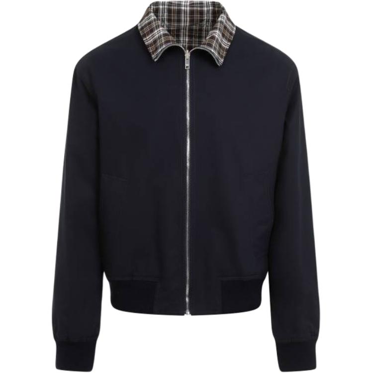 Bottega Veneta Loose-Fit Zip Jacket in Dark Blue 799990V4CS04246