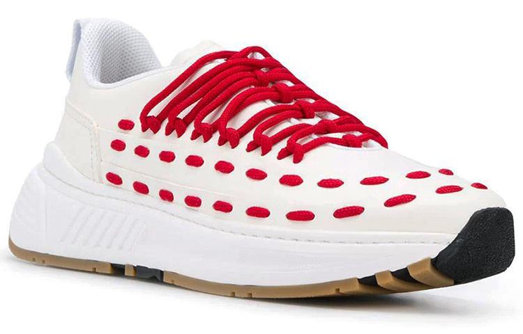 Bottega Veneta Low-Top Sneaker 'White Red' 圖 2