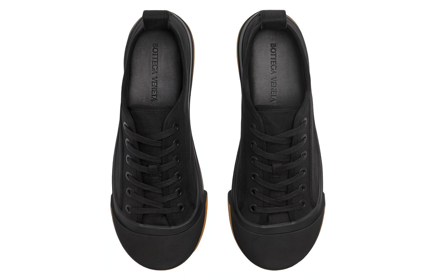 Order Zapatillas Bottega Veneta Low-Top 'Lona Negra' 741360V2R101000