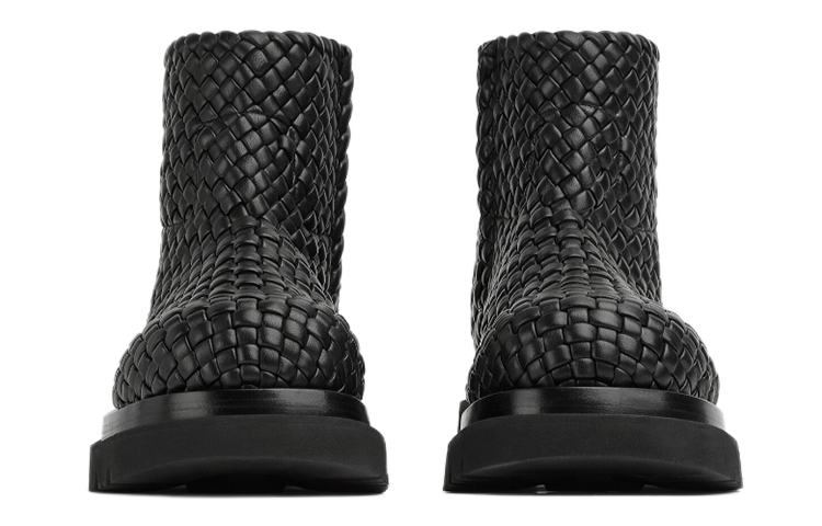 Shop Bottega Veneta Botas Lug Tobillo 'Negro Cremallera Moda' 716207V2EH01000