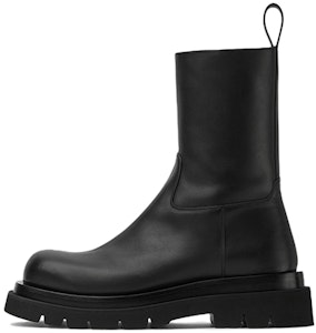 葆蝶家Lug靴子'黑色小牛皮' 716205VBS501000 Buy 葆蝶家Lug靴子'黑色小牛皮' 716205VBS501000