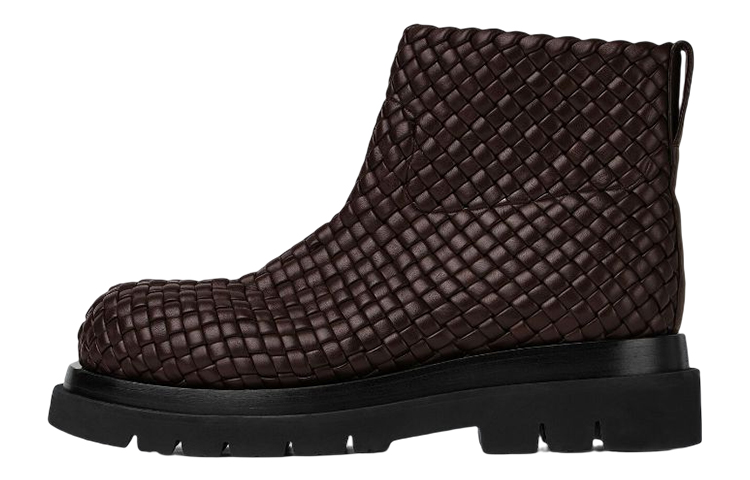 Bottega Veneta Lug Boot 'Brown Zip Fashion'