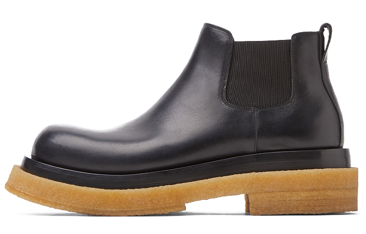 Bottega Veneta Lug Cropped Boot 'Black Gum' 668369VBS501000