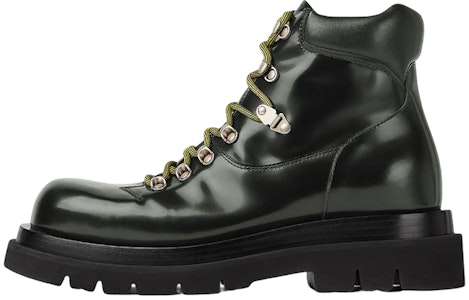 Bottega Veneta葆蝶家 Lug 皮革系带短靴 男款 深綠色 Buy Bottega Veneta葆蝶家 Lug 皮革系带短靴 男款 深綠色