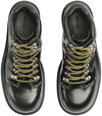 Bottega Veneta Lug Leather Lace-Up Boot 'Dark Green' 730230V20V03264 Order Bottega Veneta Lug Leather Lace-Up Boot 'Dark Green' 730230V20V03264