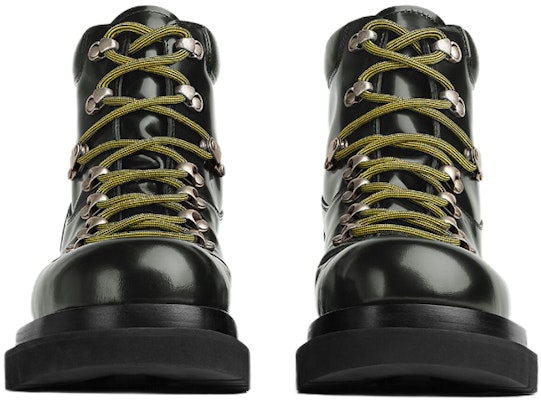 Bottega Veneta Lug Leather Lace-Up Boot 'Dark Green' 730230V20V03264 Lookbook Bottega Veneta Lug Leather Lace-Up Boot 'Dark Green' 730230V20V03264