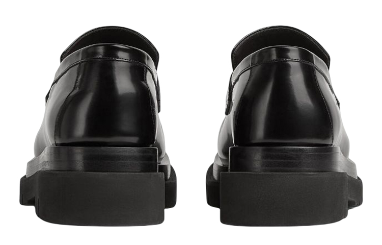 Bottega Veneta Lug Leather Slip-On Loafer 'Black' 圖 5
