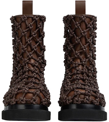 Bottega Veneta Lug Leather Woven Zip Boots 'Dark Chestnut' 716206VBS522287 Lookbook Bottega Veneta Lug Leather Woven Zip Boots 'Dark Chestnut' 716206VBS522287