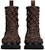Bottega Veneta Lug But Kulit Tenunan Zip 'Dark Chestnut' 716206VBS522287