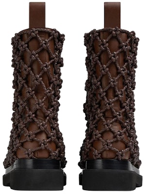 Bottega Veneta Lug Leather Woven Zip Boots 'Dark Chestnut' 716206VBS522287 Shop Bottega Veneta Lug Leather Woven Zip Boots 'Dark Chestnut' 716206VBS522287