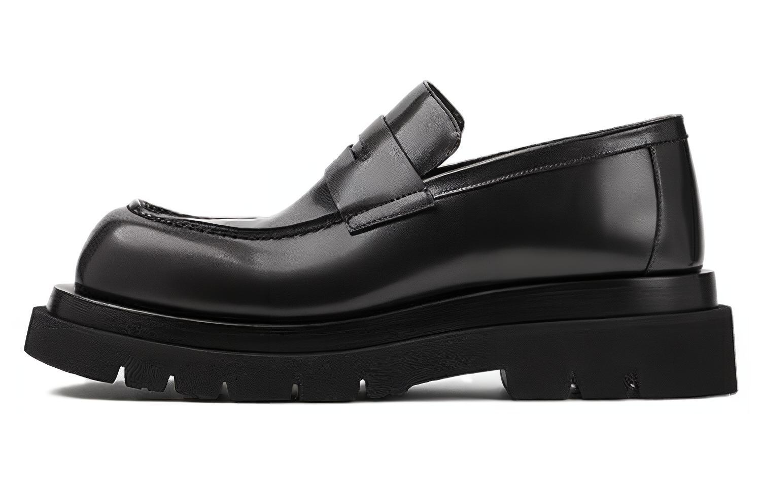 Bottega Veneta Lug Loafer 'Black Leather'