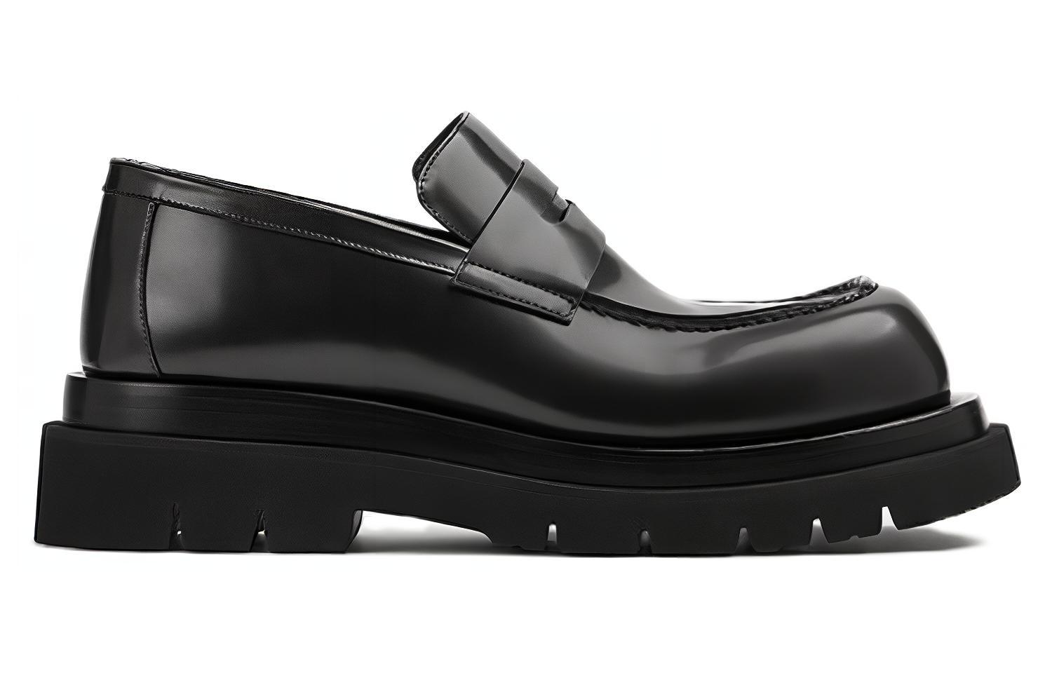 Bottega Veneta Lug Loafer 'Black Leather' 圖 2