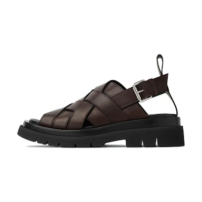 Bottega Veneta Lug Sandal 'Brown'
