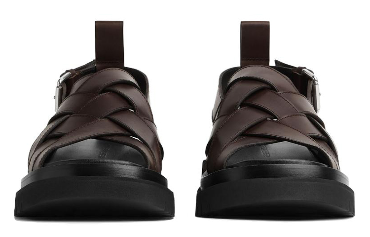 Lookbook 葆蝶家厚底凉鞋 '棕色' 755129VBS502113