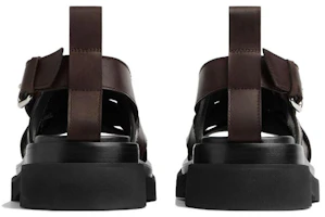 Shop Bottega Veneta Lug 涼鞋『棕色』 755129VBS502113
