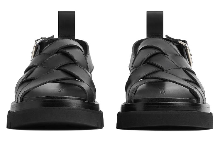 Lookbook ボッテガヴェネタ ラグストラップサンダル ''ブラック'' 755129-VBS50-1000