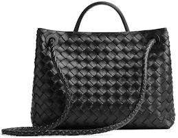 Order Bottega Veneta中型Andiamo黑色手袋