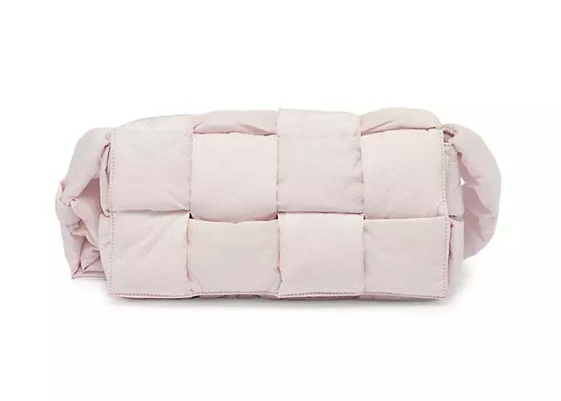 Bottega Veneta Medium Padded Intreccio Nylon Crossbody Bag Zest Washed