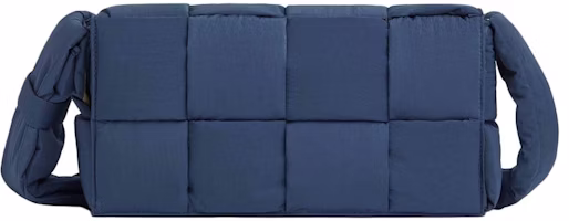 Bottega Veneta Medium Padded Intreccio Nylon Crossbody Bag Cruise/Sesame Bottega Veneta Medium Padded Intreccio Nylon Crossbody Bag Cruise/Sesame