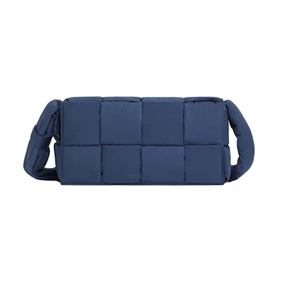 Bottega Veneta Medium Padded Intreccio Nylon Crossbody Bag Cruise/Sesame