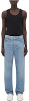 Bottega Veneta Men’s Washed Mid-rise Wide Leg Jeans Medium Blue SS24 740397V42W04715 Bottega Veneta Men’s Washed Mid-rise Wide Leg Jeans Medium Blue SS24 740397V42W04715