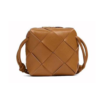 Bottega Veneta Mini Cassette Camera Bag Camel