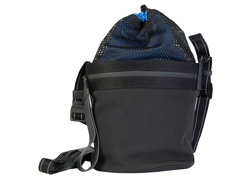 Bottega Veneta Nylon Bucket Bag Blue Multi