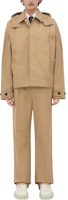 Bottega Veneta Oatmeal Hooded Button-Up Jacket 785253V4D709233 Bottega Veneta Oatmeal Hooded Button-Up Jacket 785253V4D709233
