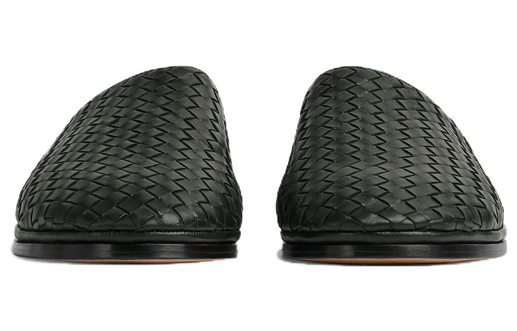 Bottega Veneta Open Back Slipper Nappa 'Dark Green' 圖 3