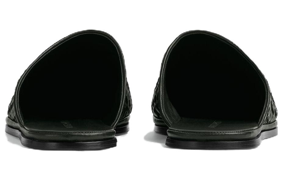 Bottega Veneta Open Back Slipper Nappa 'Dark Green' 圖 4